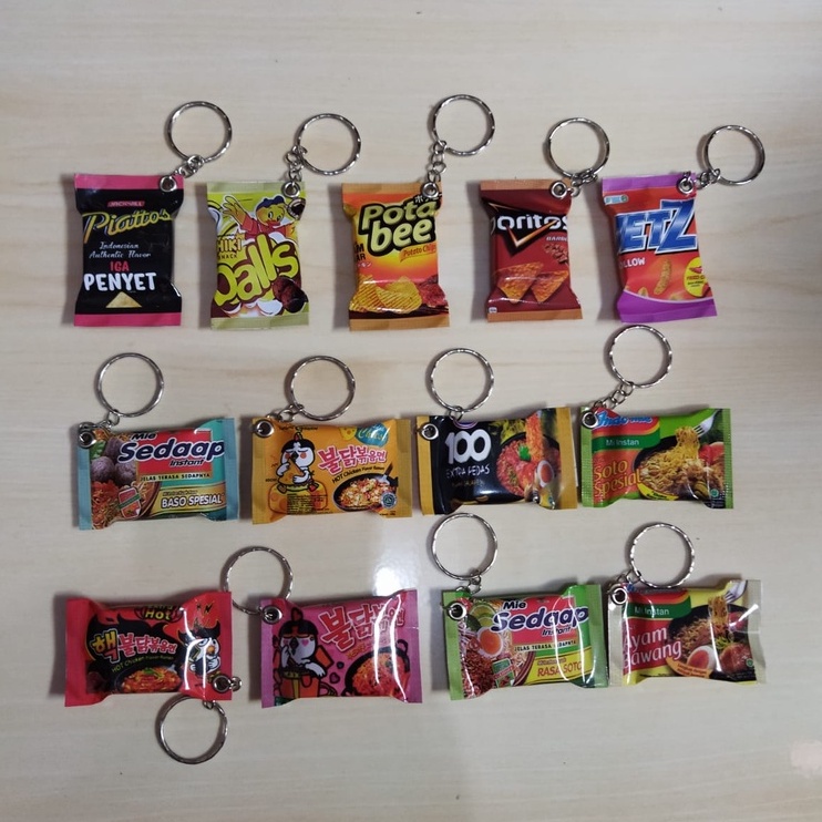 Jual Gantungan Kunci Miniatur Tempelan Magnet Kulkas Snack Ring ...