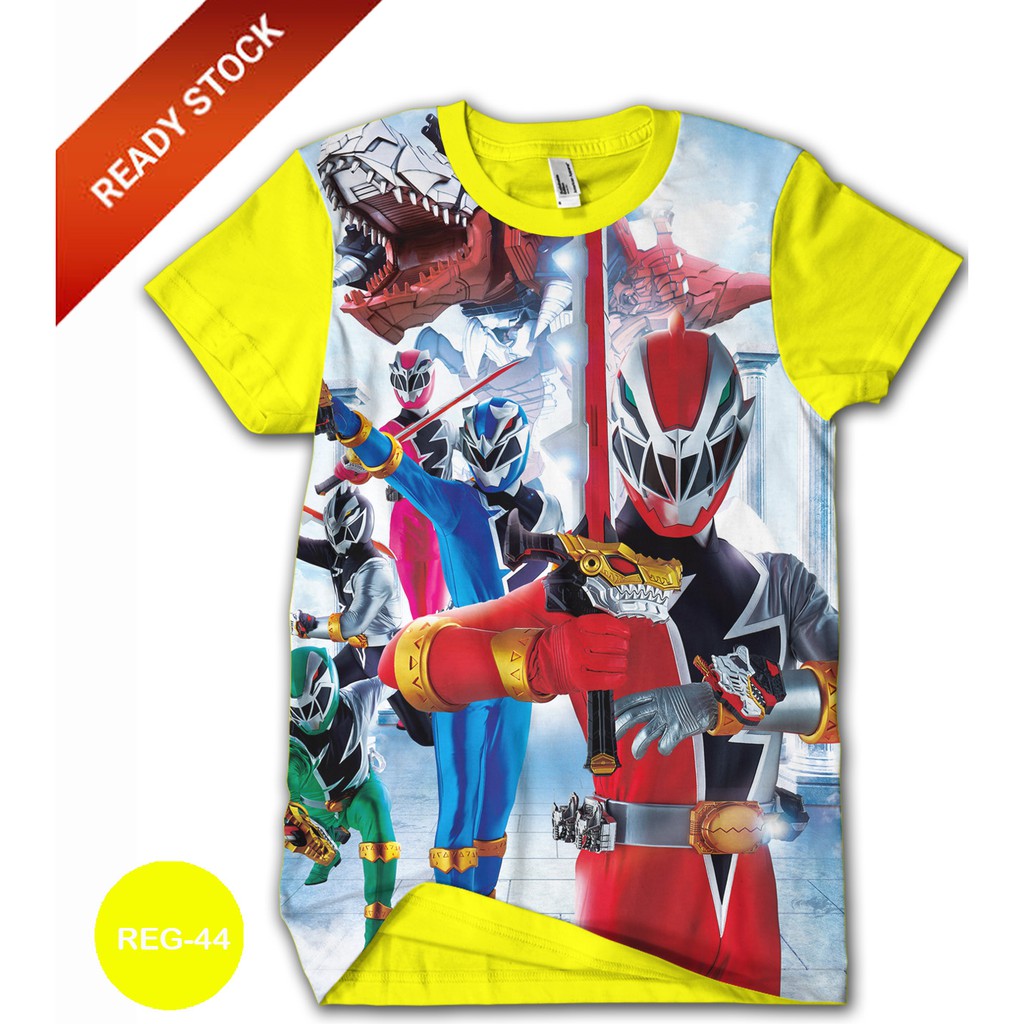 Jual Baju Power Rangers Anak dan Dewasa Kaos Power Rangers Printing 3D ...