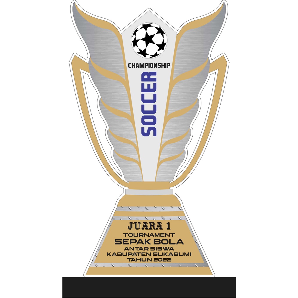 Jual Trophy Piala Plakat Bahan Akrilik Mm Dan Mm Free Design Suka Suka Trophy Soccer Shopee