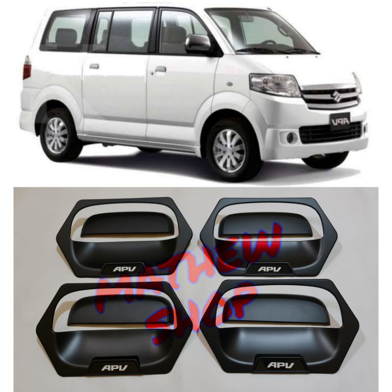 Jual Outer Cover Suzuki Apv Arena 2004-2019 Hitam Dan Cover Door Handle ...