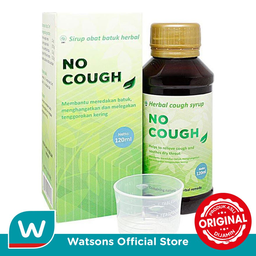 Jual No Cough Herbal Cough Syrup 120ml Shopee Indonesia