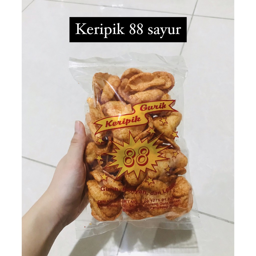 Jual Keripik Gurih 88 Keripik 88 Keripik Cap 88 Snacky Medan Ubi Spicy