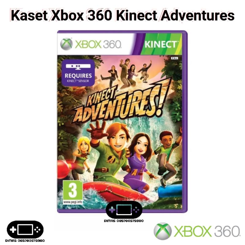 Jual Kaset Xbox 360 Kinect Adventures Disc Game Original Sealed ...