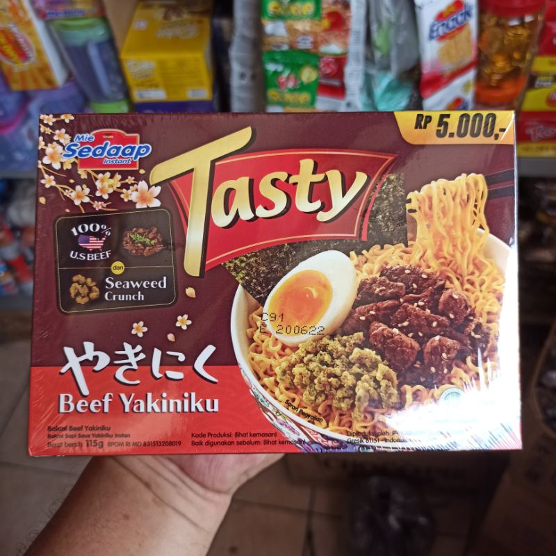 Jual Tasty Mie Sedaap Beef Yakiniku Bakmi Sapi Yakiniku Instan Shopee