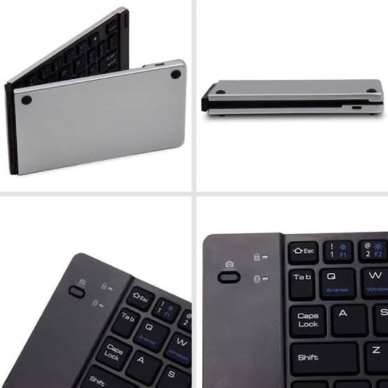 Jual Wireless Foldable Bloetooth Keyboard F66 ( Microsoft, Android, Ios