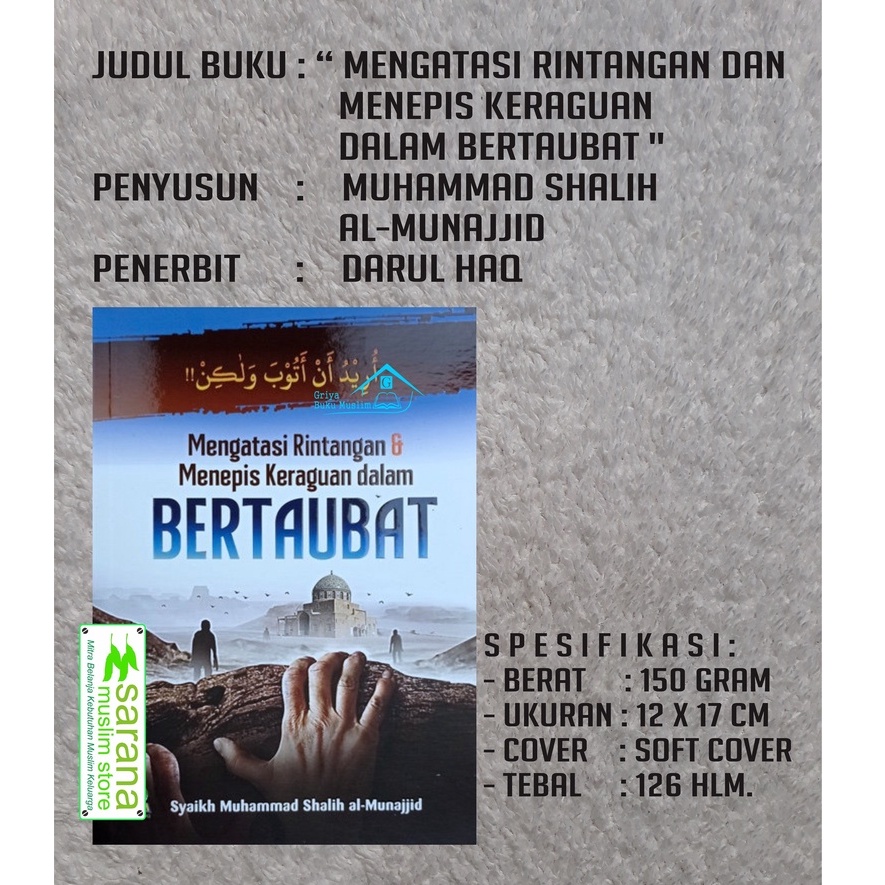 Jual Buku Mengatasi Rintangan Dan Menepis Keraguan Dalam Bertaubat