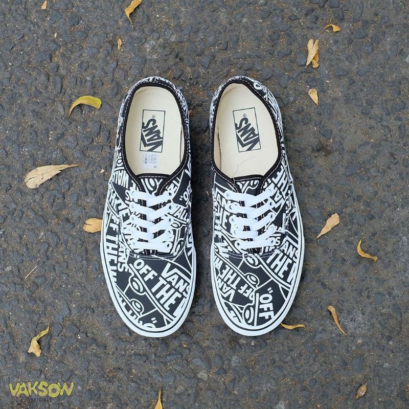 Vans authentic otw outlet repeat black