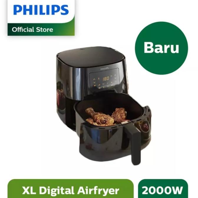Jual PHILIPS Essential Air Fryer XL HD9270/90 Hitam HD9270 Spectre Shopee Indonesia