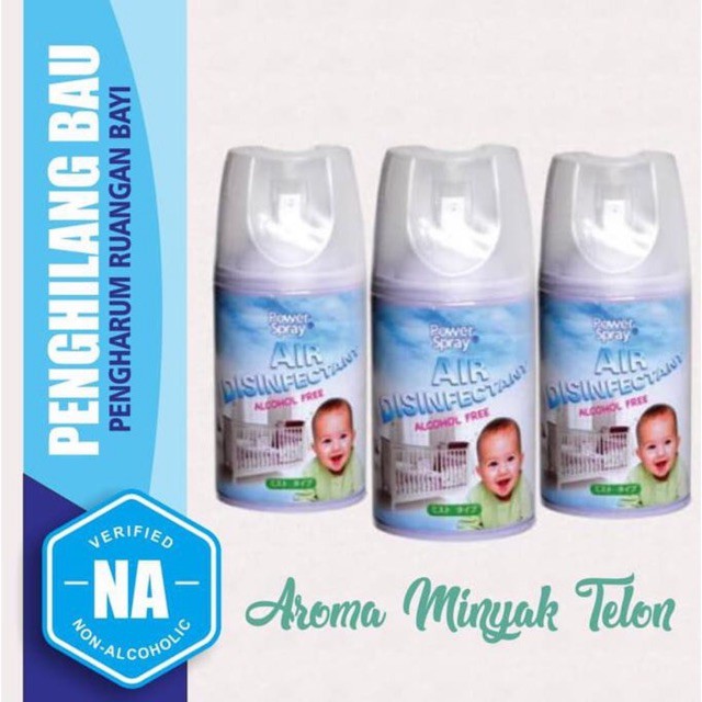 Jual POWER SPRAY AIR DISINFECTANT TELON AMAN UNTUK BAYI TANPA ALKOHOL Shopee Indonesia