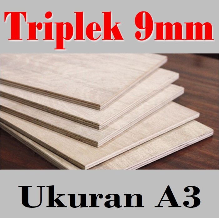 Jual Triplek 9mm Ukuran A3 297x420x3 Mm Multiplek Plywood 9 Mm Shopee