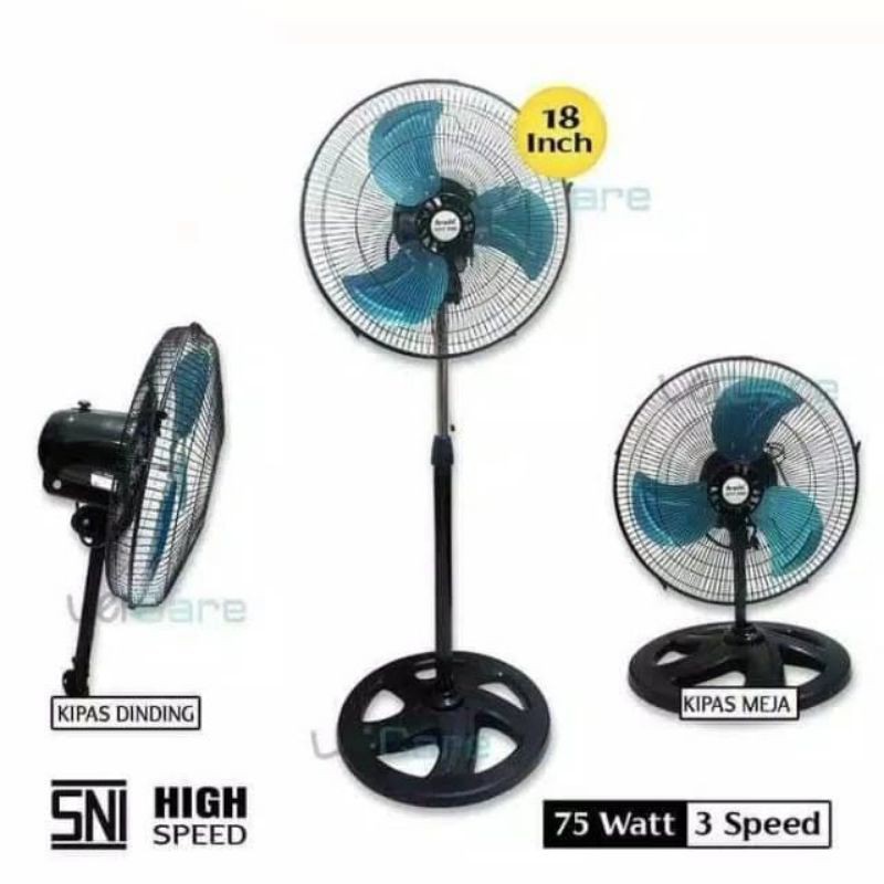Jual [TERBAIK MURAH LEBAY] KIPAS ANGIN BESI 3 IN 1 CYCLONE meja dinding ...
