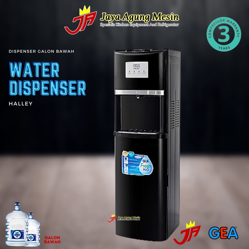 Jual DISPENSER GALON BAWAH GEA HALLEY / Dispenser Air Galon Bawah Haley ...