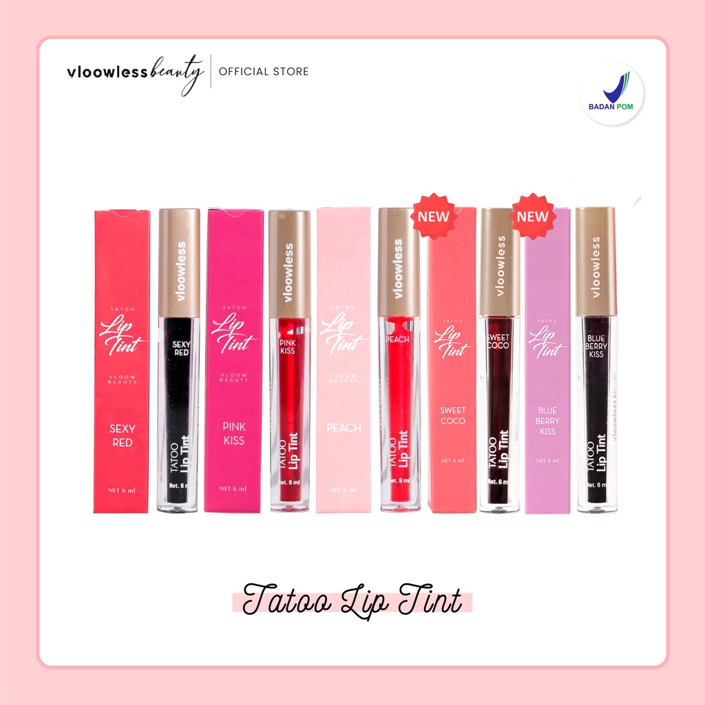 Jual Vloowless Beauty Lip Tint Tattoo Shopee Indonesia