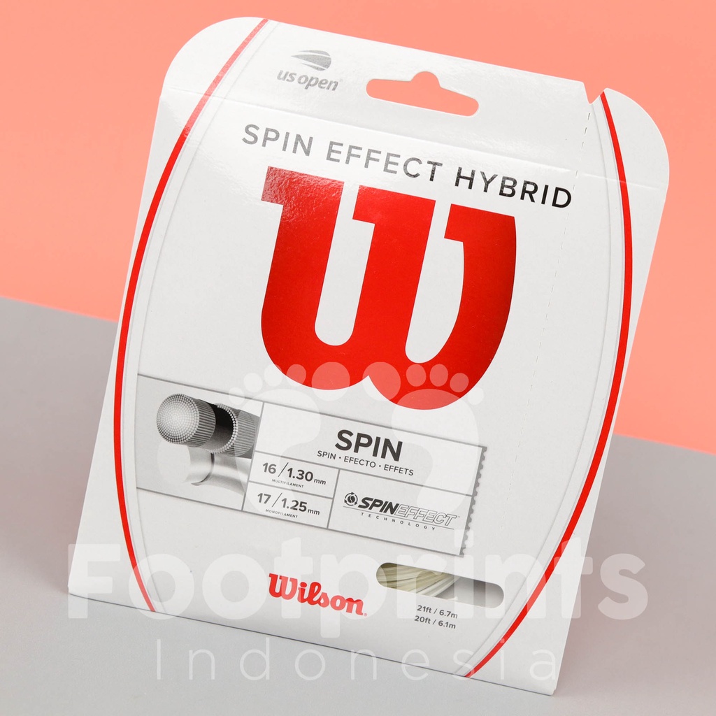 Jual Wilson Spin Effect Hybrid Senar Raket Tenis Tennis Strings ...