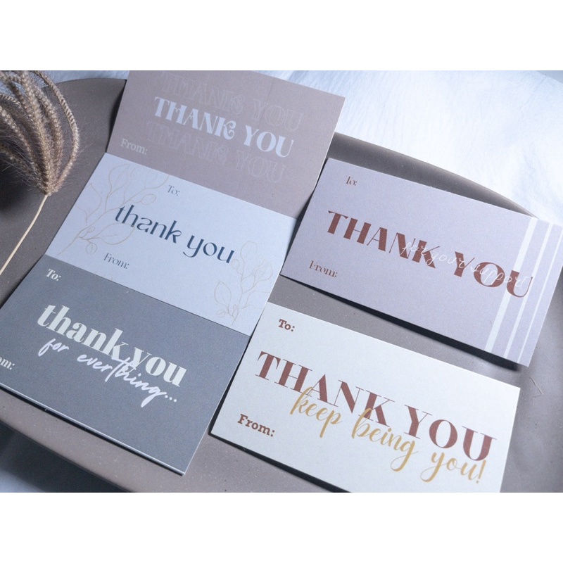 Jual Mini thank you card | Shopee Indonesia