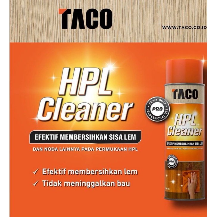 Jual Hpl cleaner Taco 500ml spray pembersih lem pembersih hpl pembersih ...