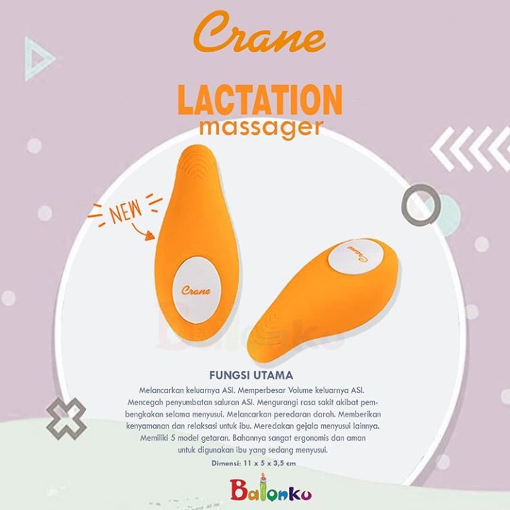 Crane Lactation Massager