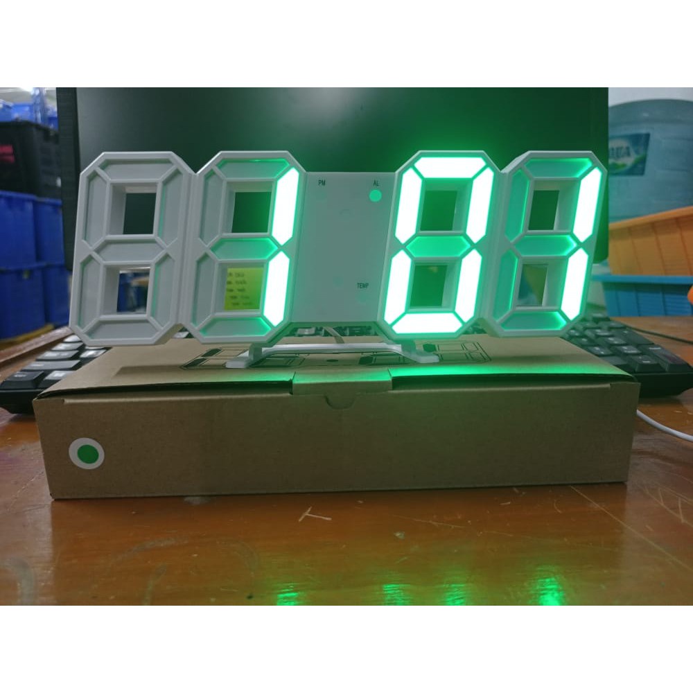 Jual INFY - JAM DINDING DIGITAL LED/JAM MEJA-ALARM-SUHU/JAM 3D BESAR ...