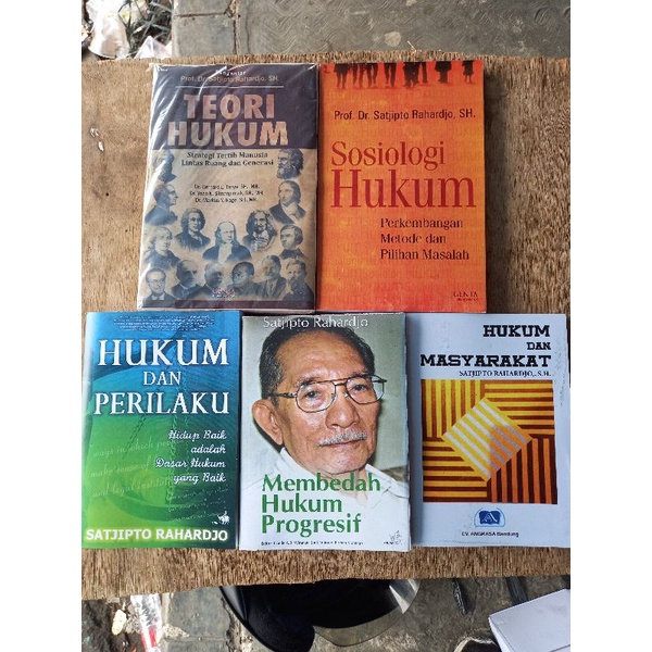 Jual 1 Set 5 Buku Karangan Satjipto Rahardjo Teori Hukum Sosiologi