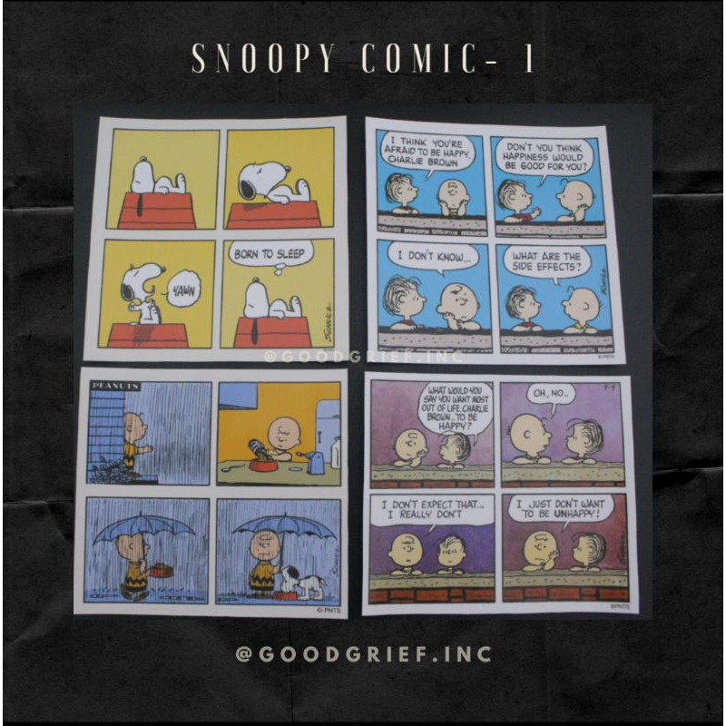 Jual Sticker Pack Snoopy Comic (8pcs) 