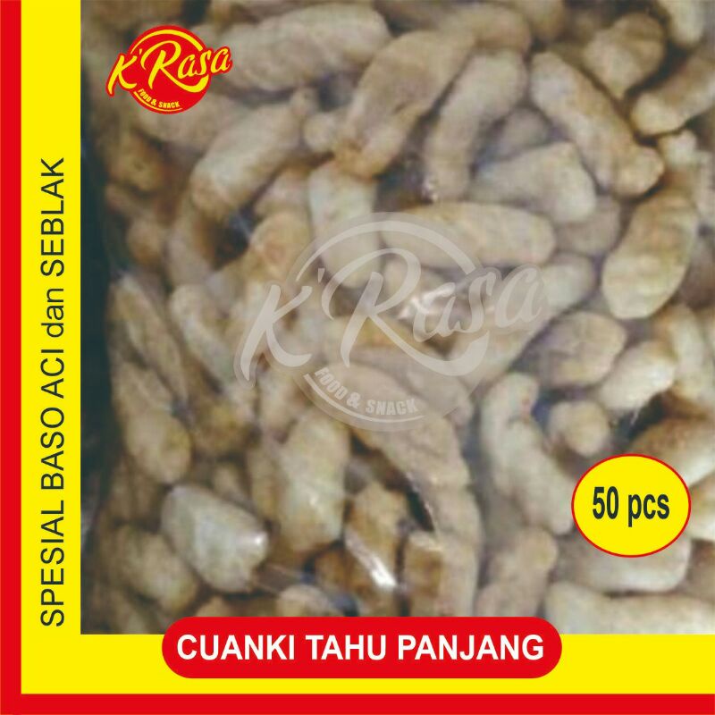 Jual Cuanki Tahu Panjang Kering 50 Pcs Cocok Untuk Baso Aci Seblak Dll