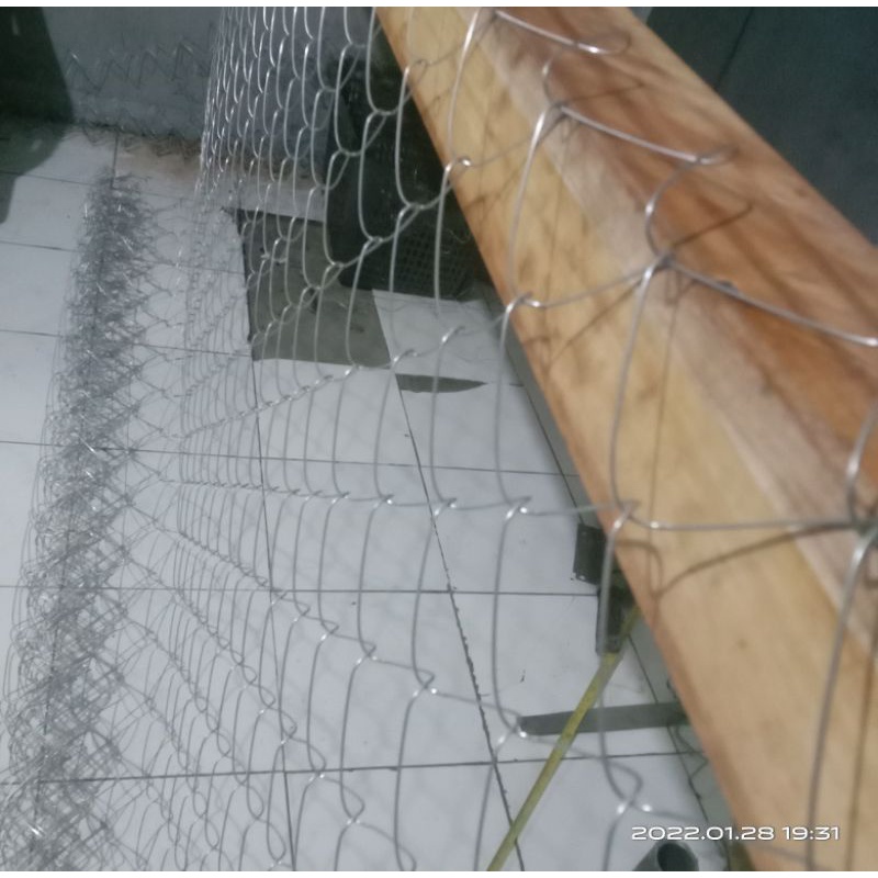 Jual Pagar Kawat Harmonika Per Meter | Tinggi 1 meter | BWG 16 Spasi 7