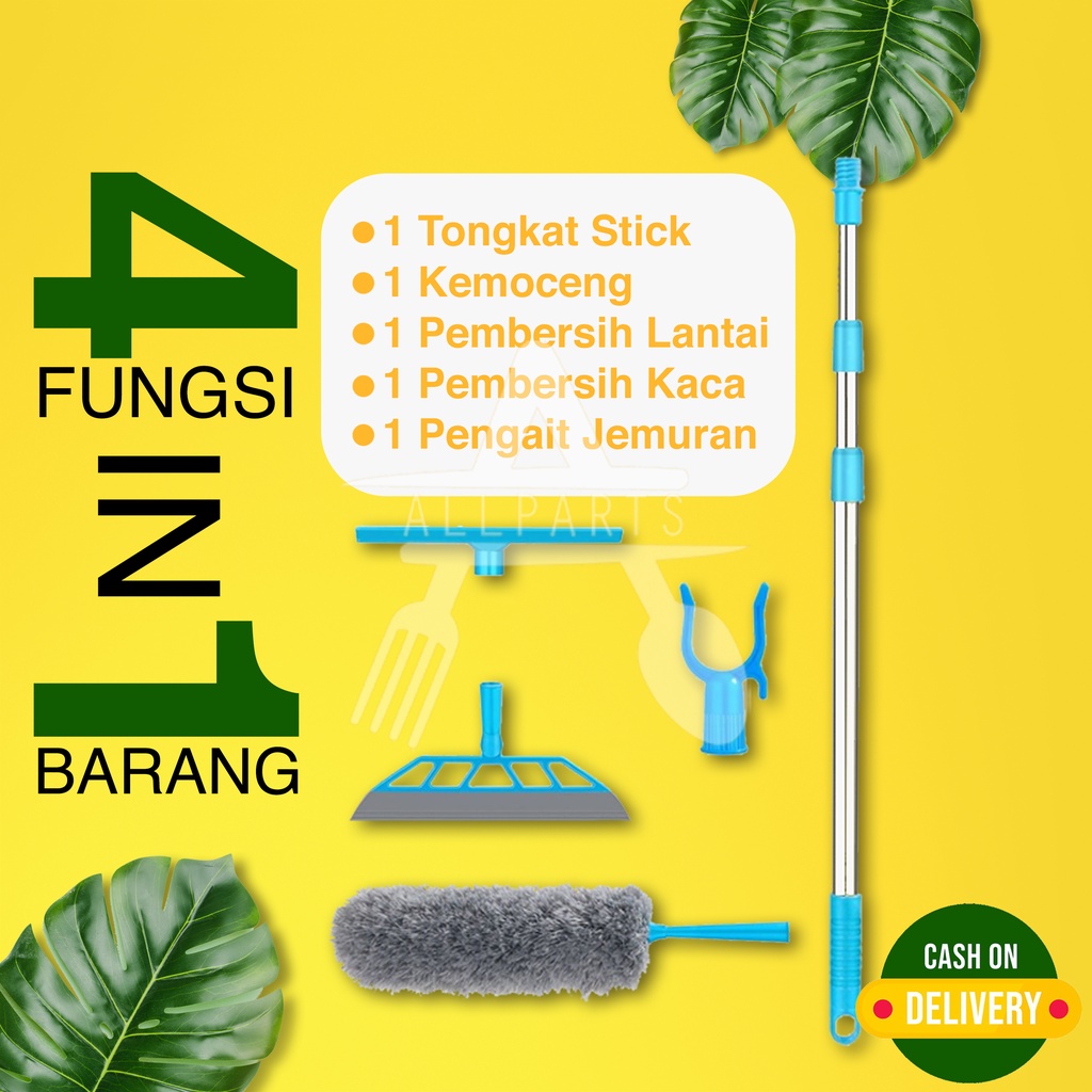 Jual Alat Pembersih Kaca Jendela Window Brush Serbaguna In Tongkat