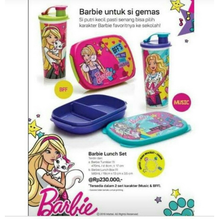 Barbie store set tupperware