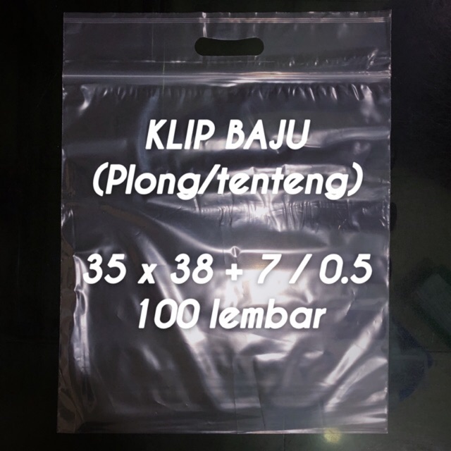 Jual Plastik Klip Baju Ctik Pond Oval Plong Handle Bening 35x38 7 0 5