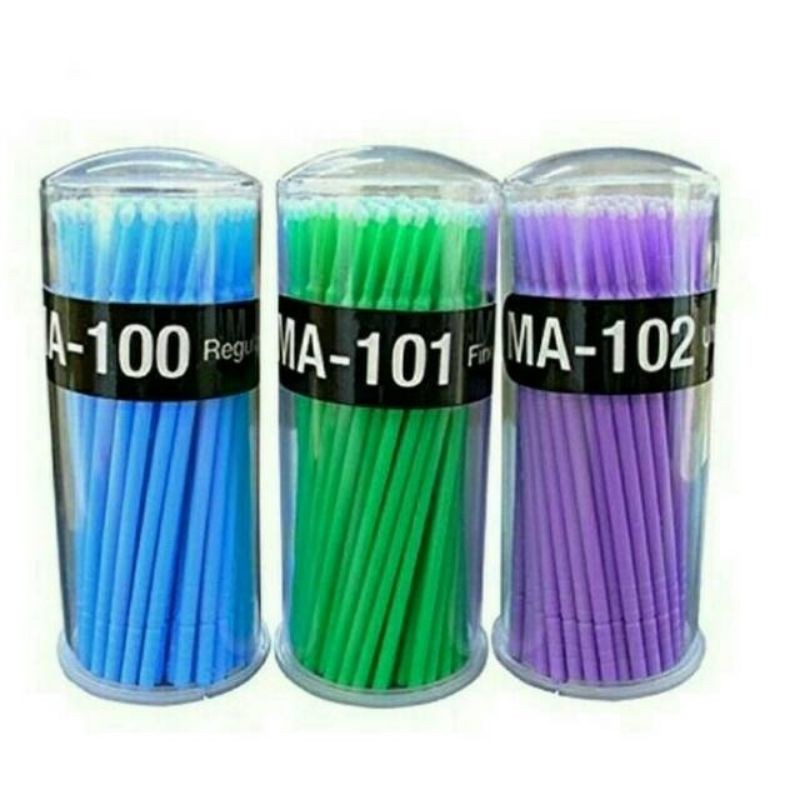 Jual MICROBRUSH ISI 100 KEMASAN TABUNG / Mikro brush dental / micro
