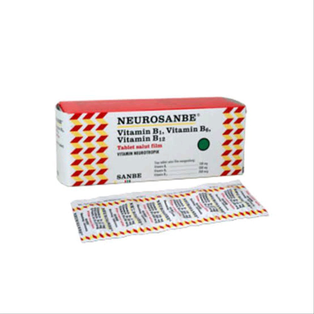 Jual apotek jaya per strip NEUROSANBE Neuro sanbe 100 dan 5000 10 ...