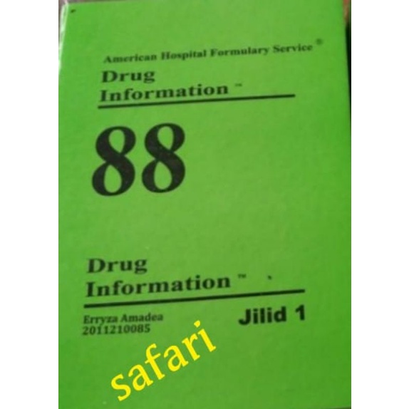 Jual AHFS DRUG INFORMATION 88 JILID 1 | Shopee Indonesia