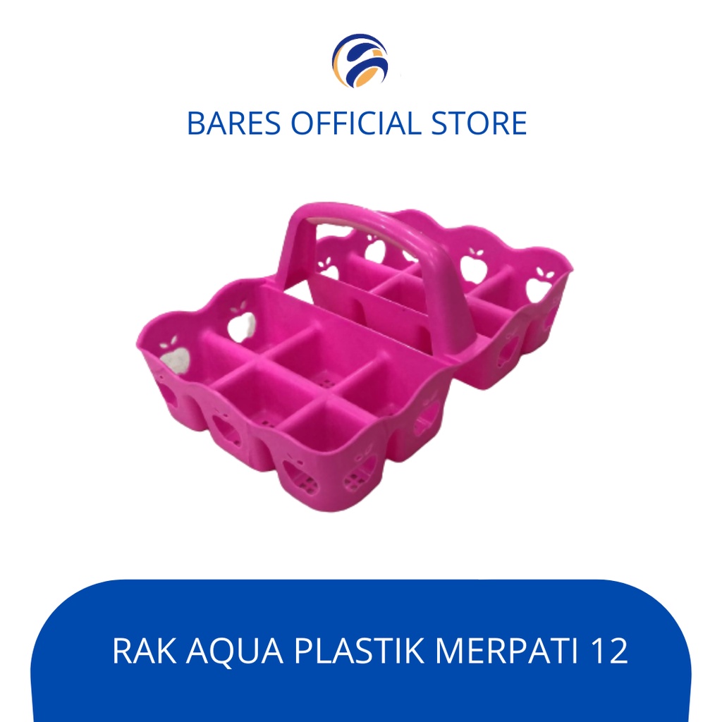 Jual Rak Aqua Gelas Plastik 12 Lubang Slot Tempat Penyimpanan Air Minum Meja Minuman Minimalis 6604