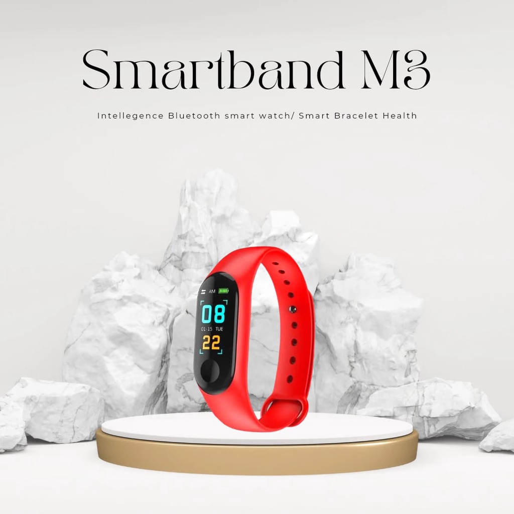 Jual Smartband M3 Intelligence Bluetooth Smart Watch Smart Bracelet Health jam tangan pintar Shopee Indonesia