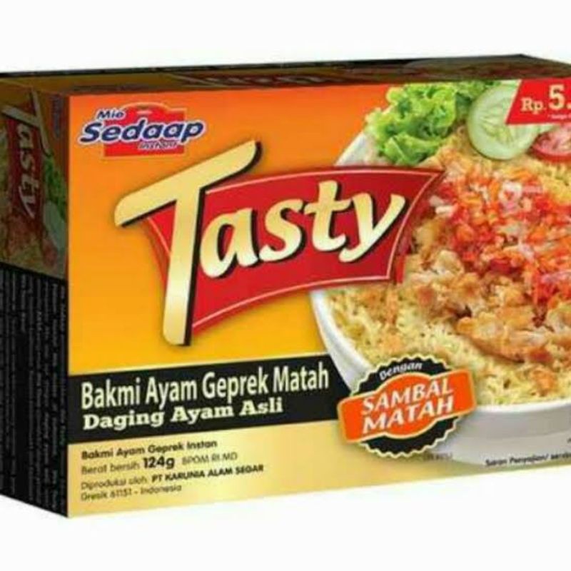 Jual Noodles Mie Instant Sedap Tasty Ayam Geprek Matah Satuan Shopee