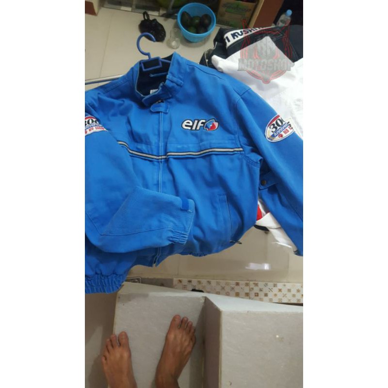 Jual Jaket Elf 300 Anniversary Red Baron | Shopee Indonesia