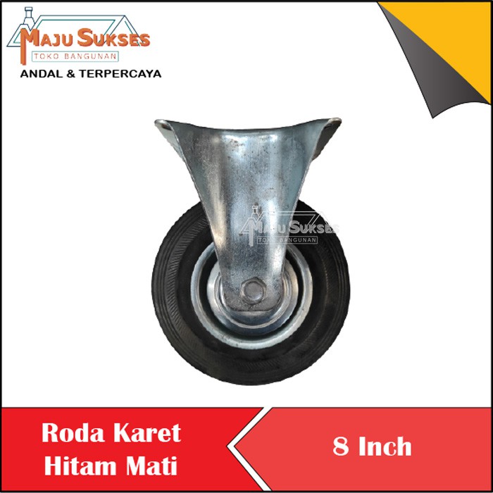 Jual Roda karet hitam mati hidup 8 