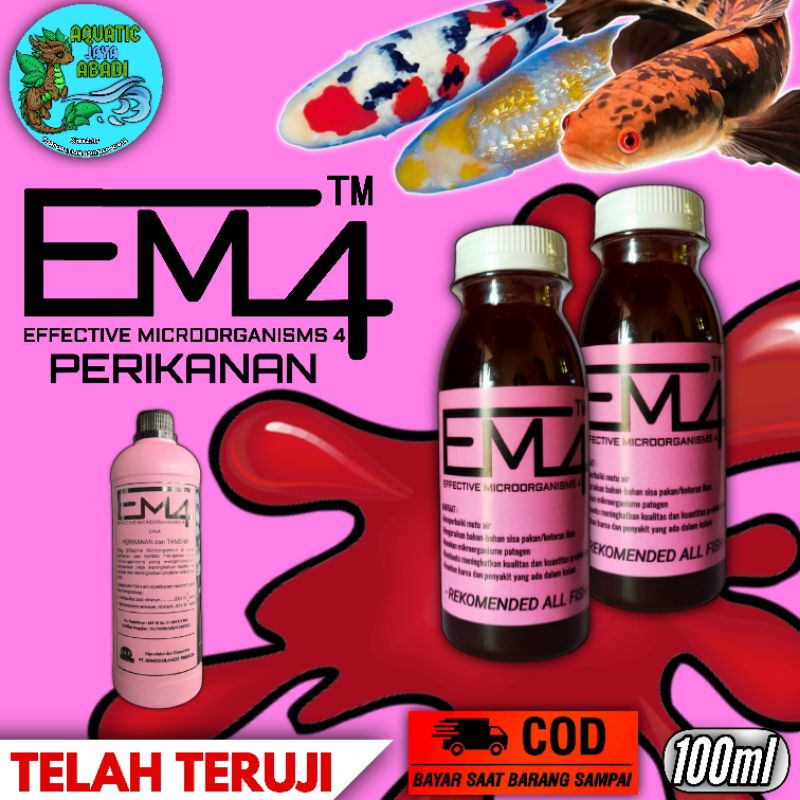 Jual Em4 Obat Antibiotik Untuk Ikan 100 Ml Shopee Indonesia