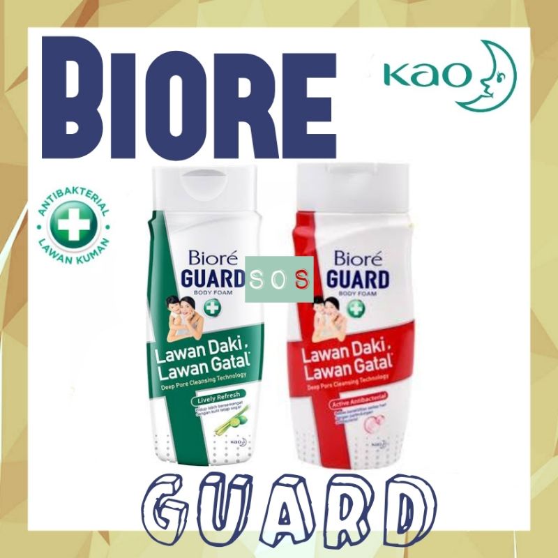 Jual 《OS3》 Biore Guard sabun mandi cair kemasan botol 100 mL lawan daki ...