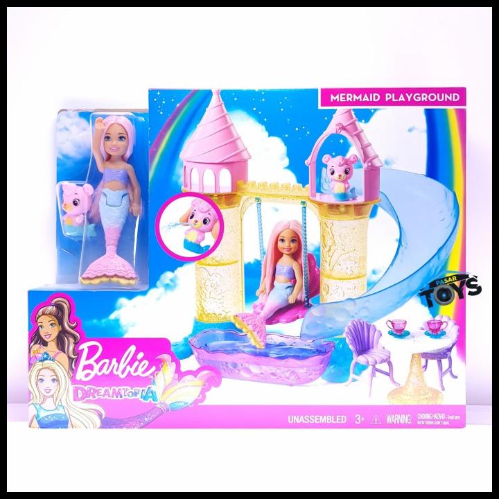 Jual Barbie Dreamtopia Chelsea Mermaid Playground Playset Shopee Indonesia