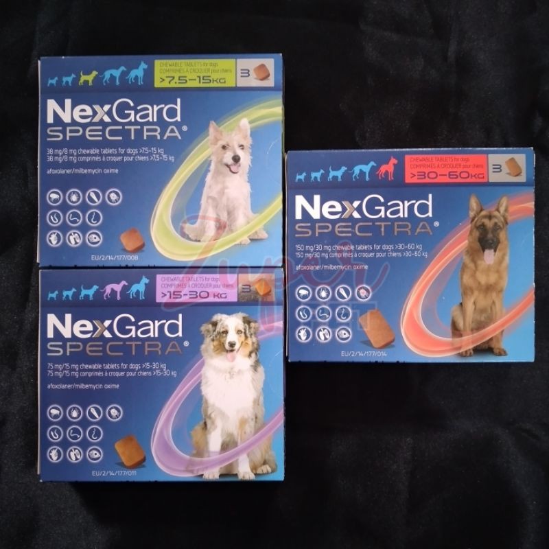 Jual Nexgard Spectra Obat Kutu Kunyah Untuk Anjing Tablet Shopee