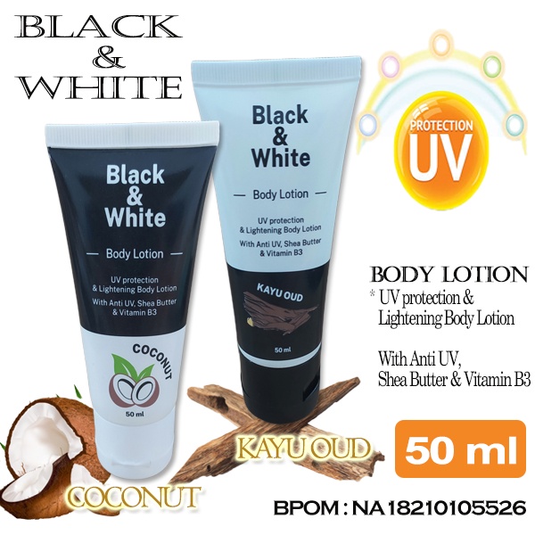 Jual Body Lotion UV Protection & Lightening Body Lotion Black & White