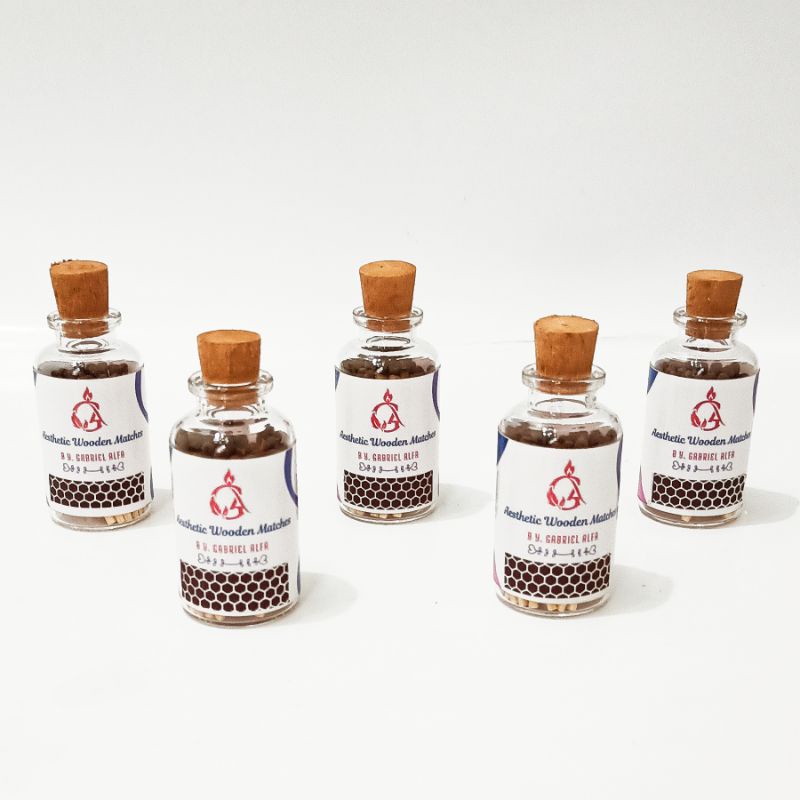 Jual Gabriel Alfa Wooden Matches Korek Api Kayu dalam Botol Shopee Indonesia