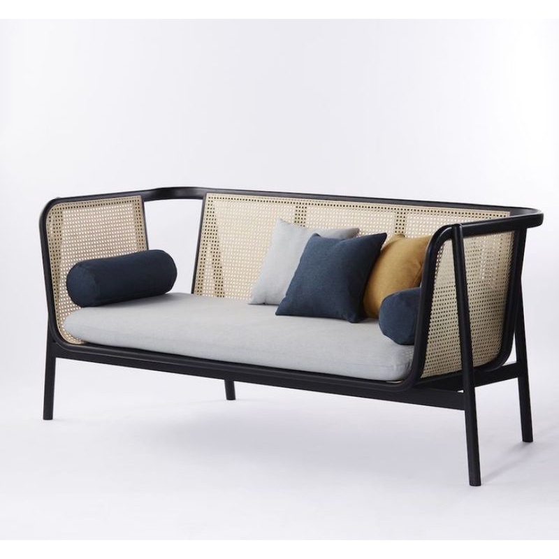 Jual Bench Rattan - Cane Sofa Tamu - Bangku Rotan 3 Seater | Shopee ...