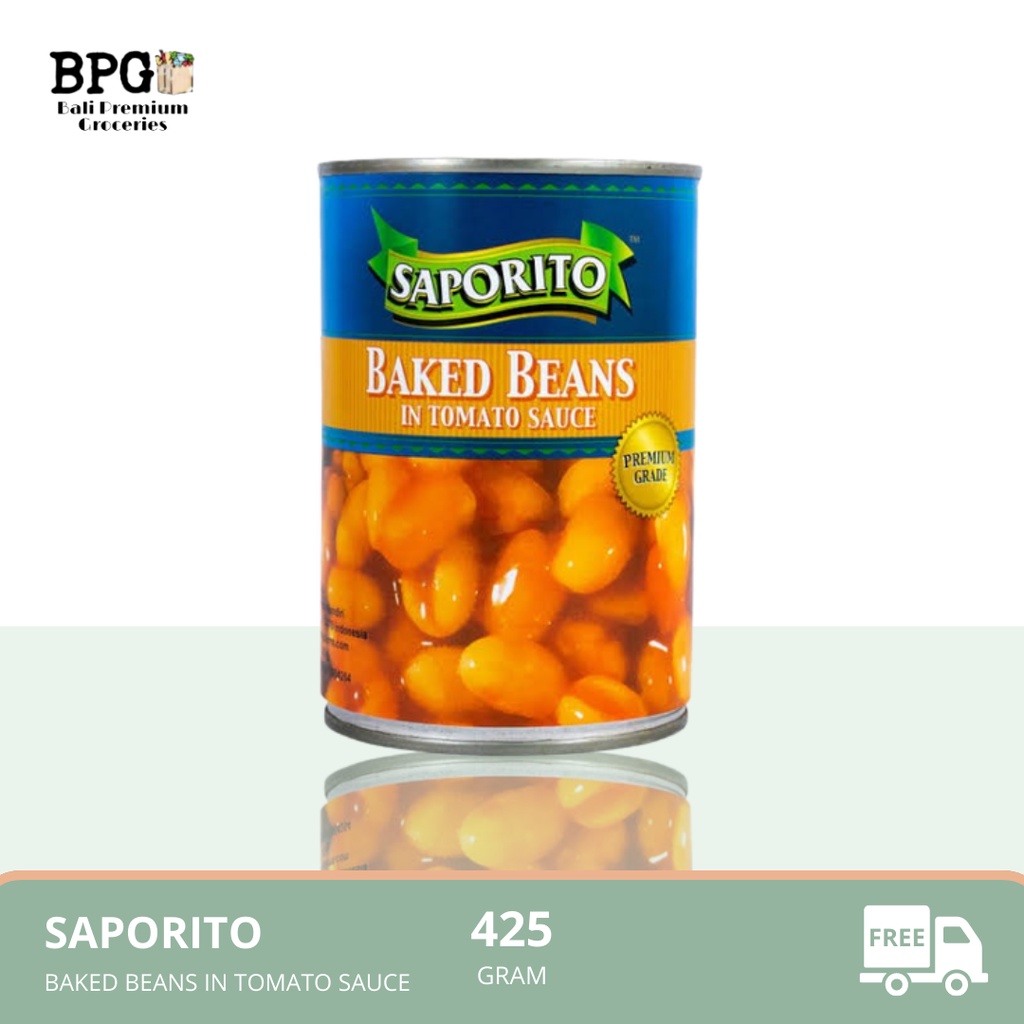 Jual SAPORITO Baked Beans In Tomato Sauce 425 Gr | Shopee Indonesia