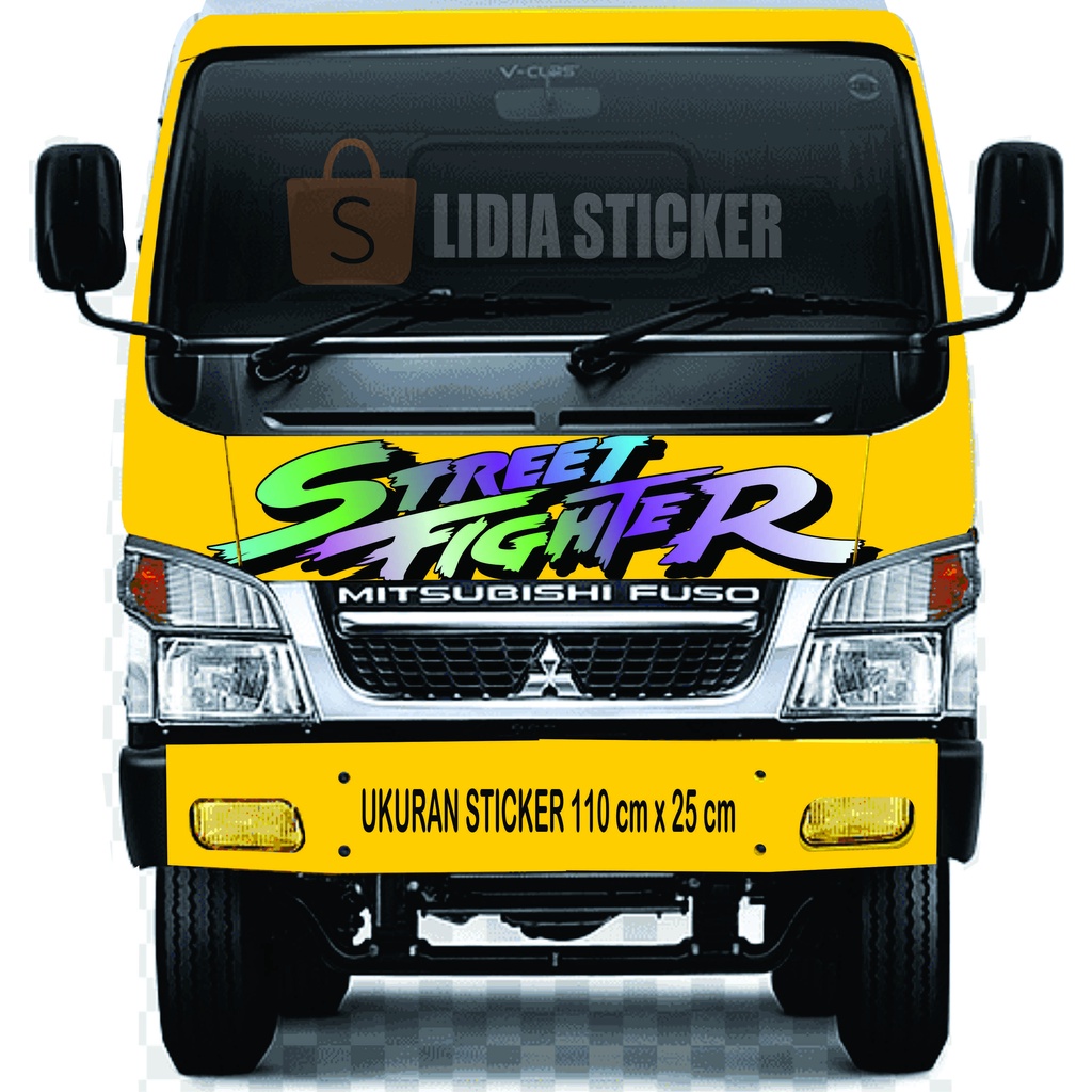 Jual STIKER TRUK CABIN CANTER STREET FIGHTER | Shopee Indonesia