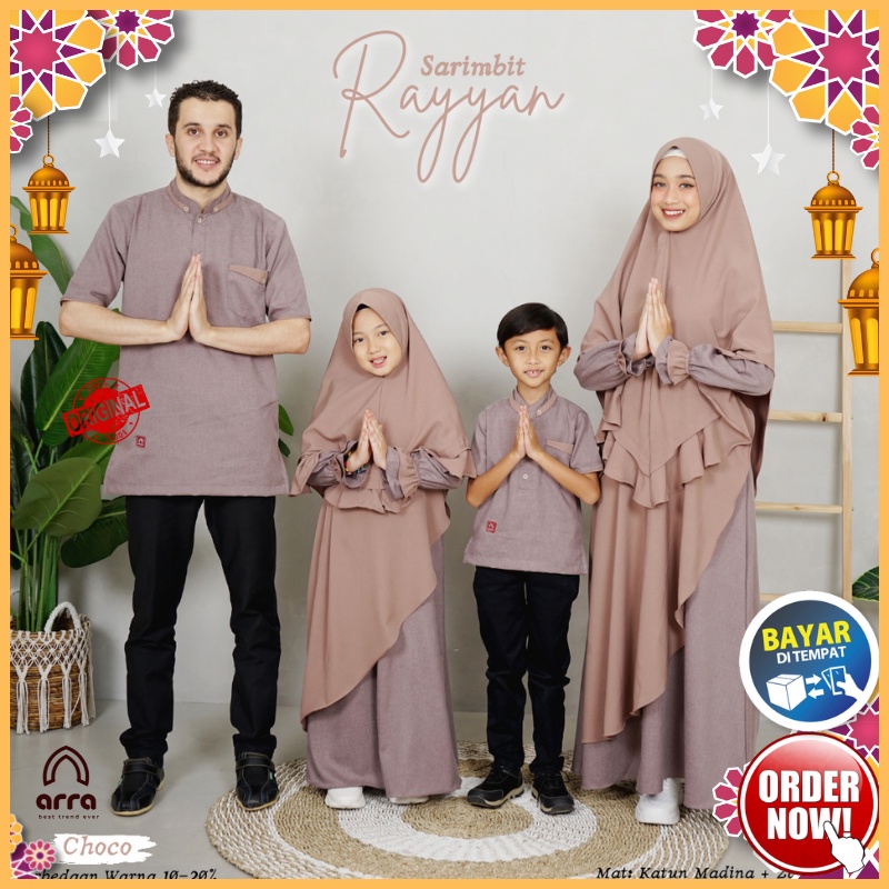 Jual Gamis Sarimbit Keluarga Muslim Couple Ibu Ayah Dan Anak Arra ...