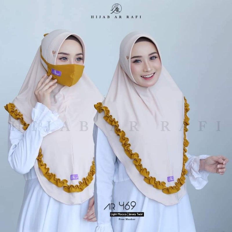 Jual Ar 469 # Ori Hijab Ar Rafi (free masker) | Shopee Indonesia