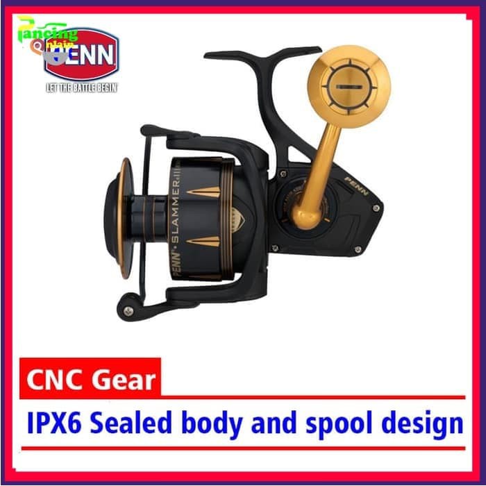 Jual Reel pancing Reel Peen 7500 Slammer III Spinning 7500 alat Pancing ...