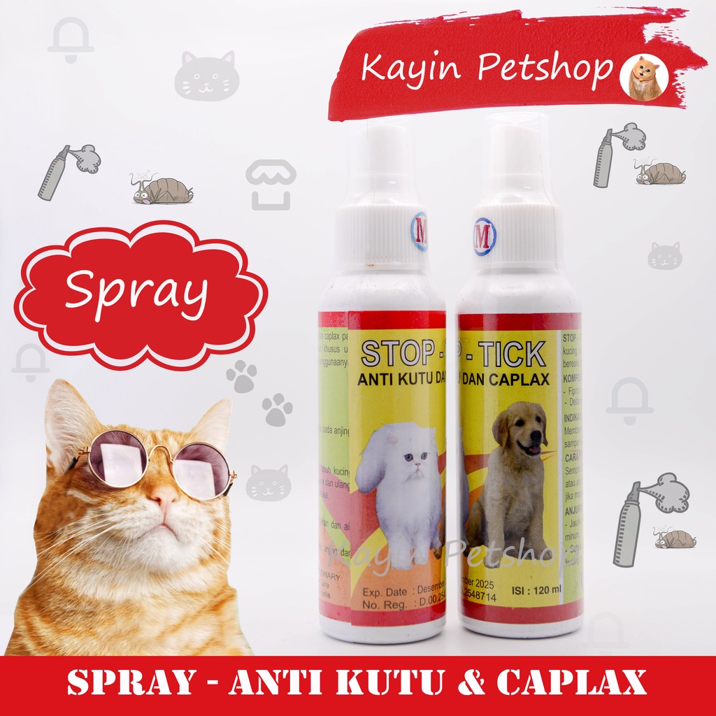 Jual STOP TICK 120ml - Spray Anti Kutu Dan Caplax (membasmi kutu pada ...